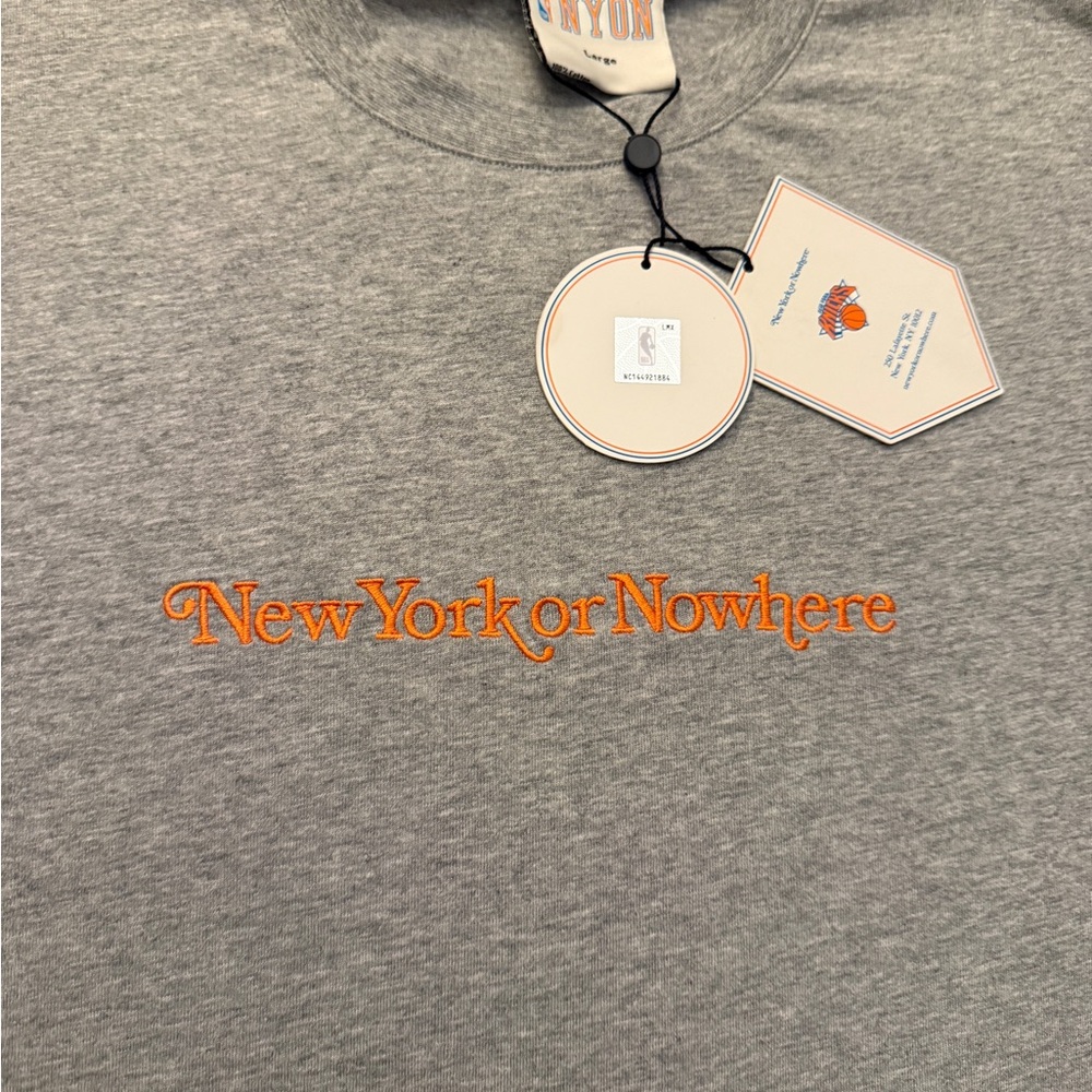 NYON x Knicks Gray T-shirt | size L Men | NWT - Picture 3 of 7